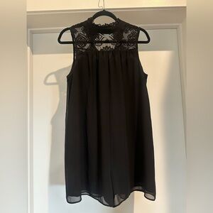 BCBGeneration Black Lace Mini Romper